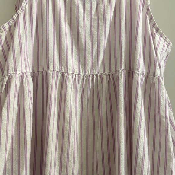 Petite Plume Lavender Striped Women's Charlotte Nightgown - Picture 9 of 10
